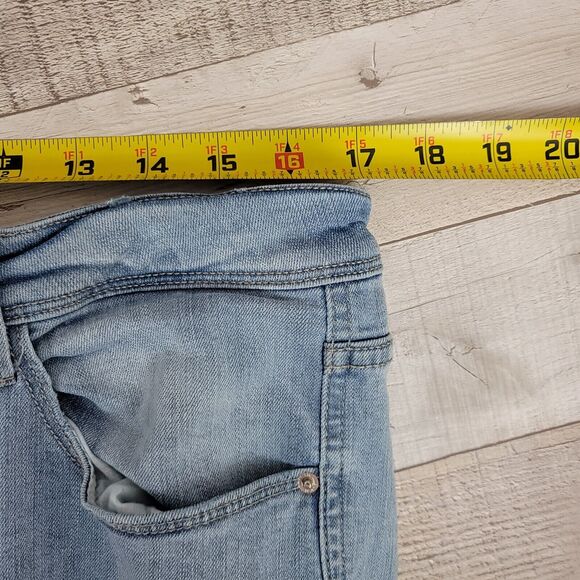 Kensie Jeans Size 14 Effortless Ankle Biter High Rise Distressed Faded Lived In - Picture 8 of 14